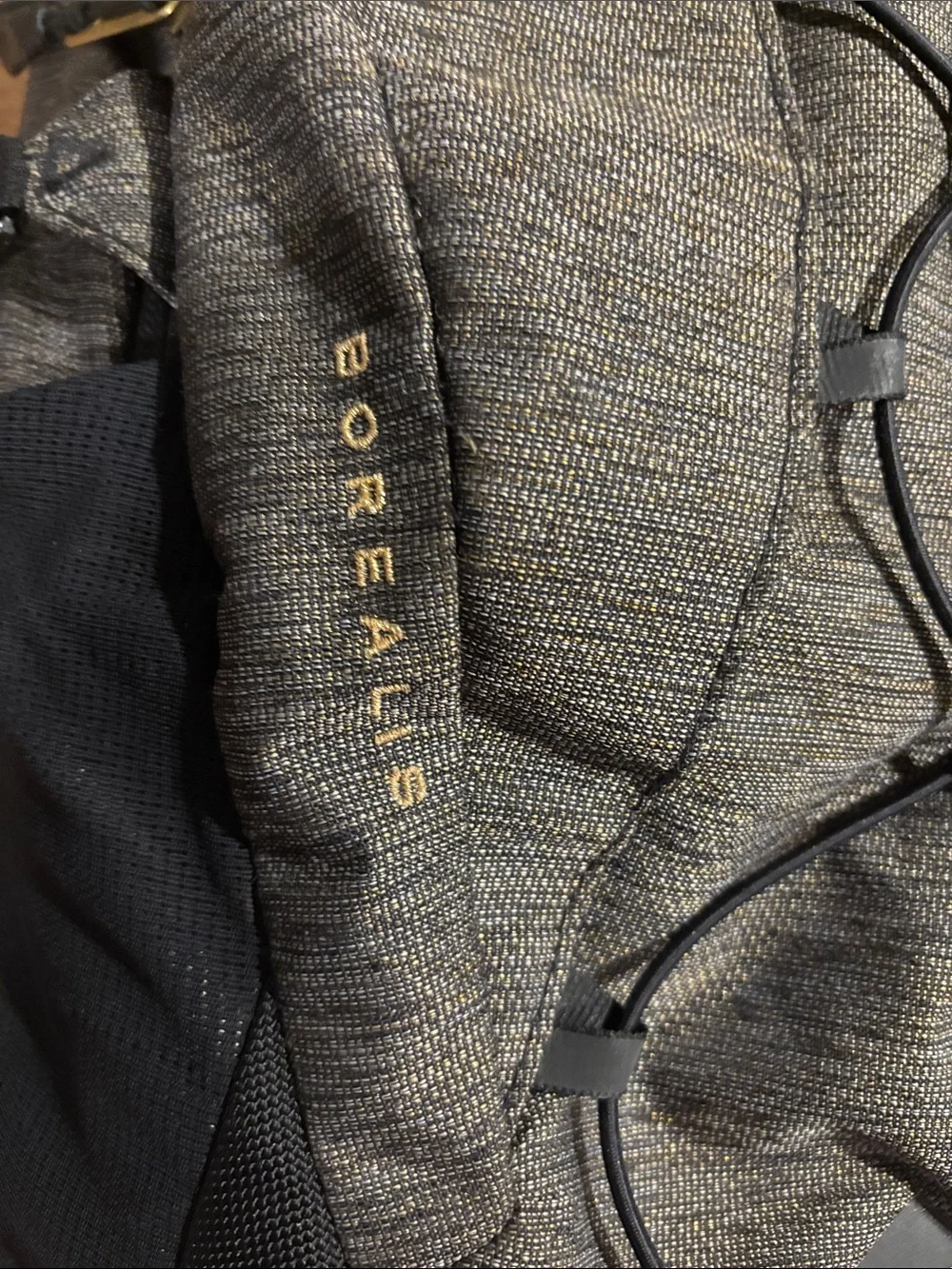 The North Face Borealis Backpack - Grey/Black with Gold Hardware